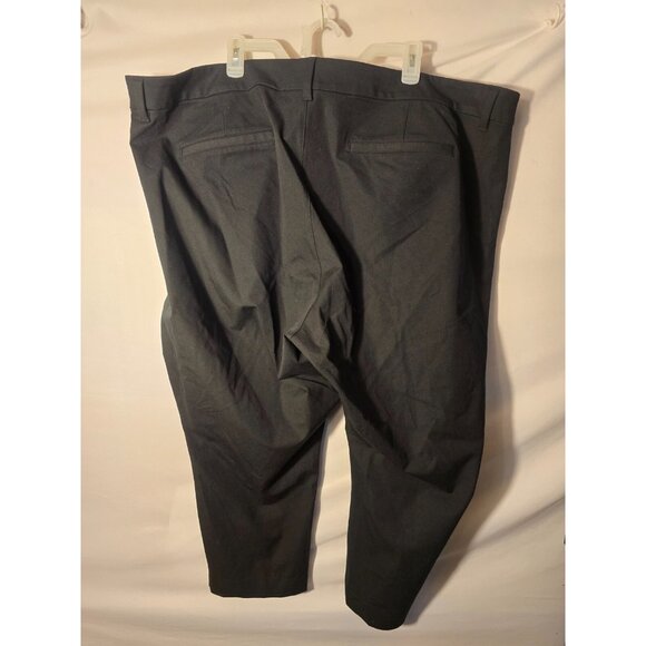 New Old Navy Womens Plus Size 28 4X Black Pixie Pants Skinny Mid Rise Trousers - Picture 2 of 2